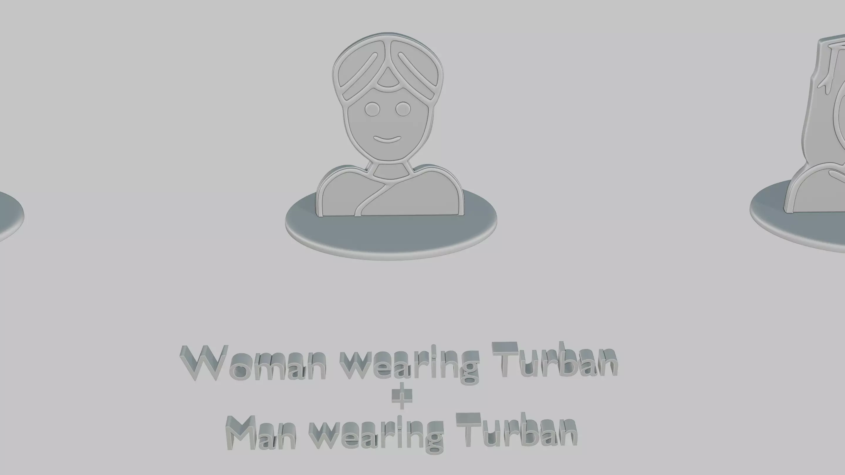 Mothers and Fathers Day Full Pack Emoji Statues 3D print model_3