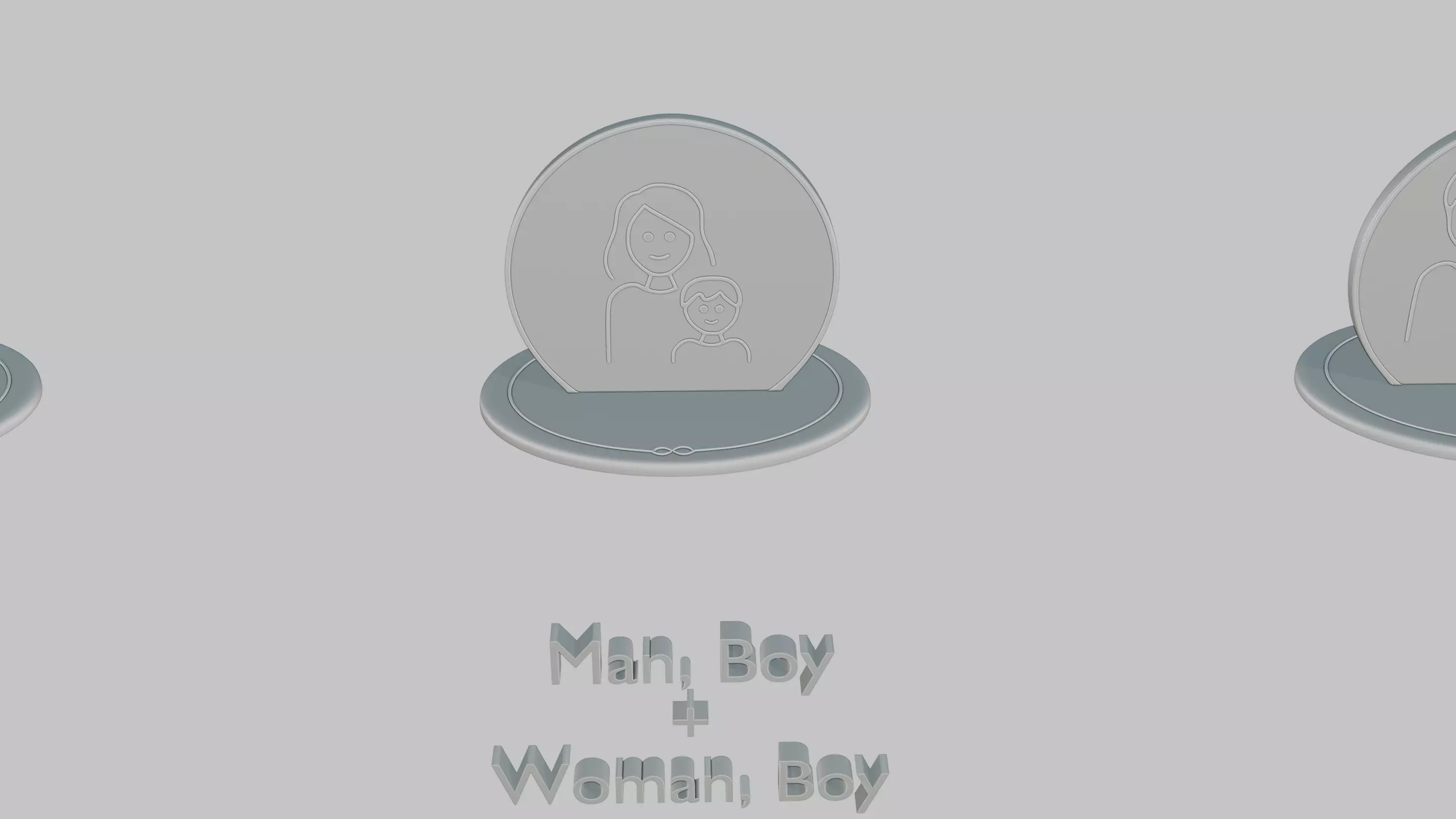 Mothers and Fathers Day Full Pack Emoji Statues 3D print model_83