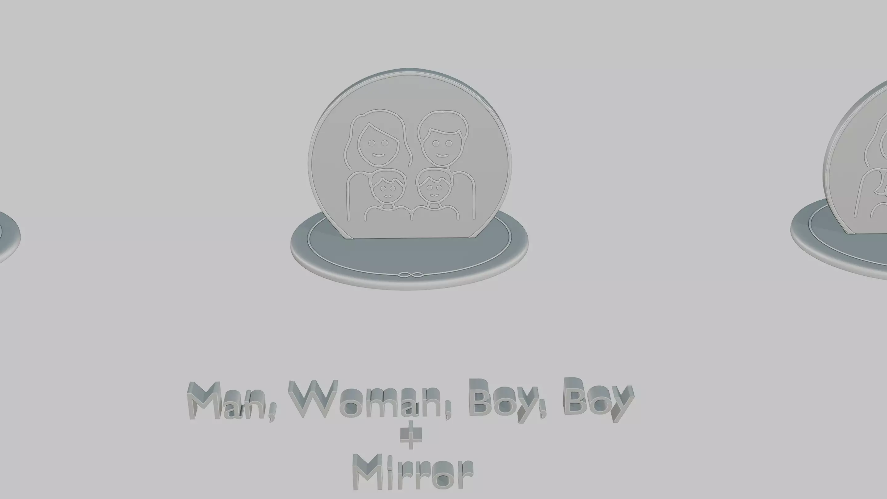 Mothers and Fathers Day Full Pack Emoji Statues 3D print model_70