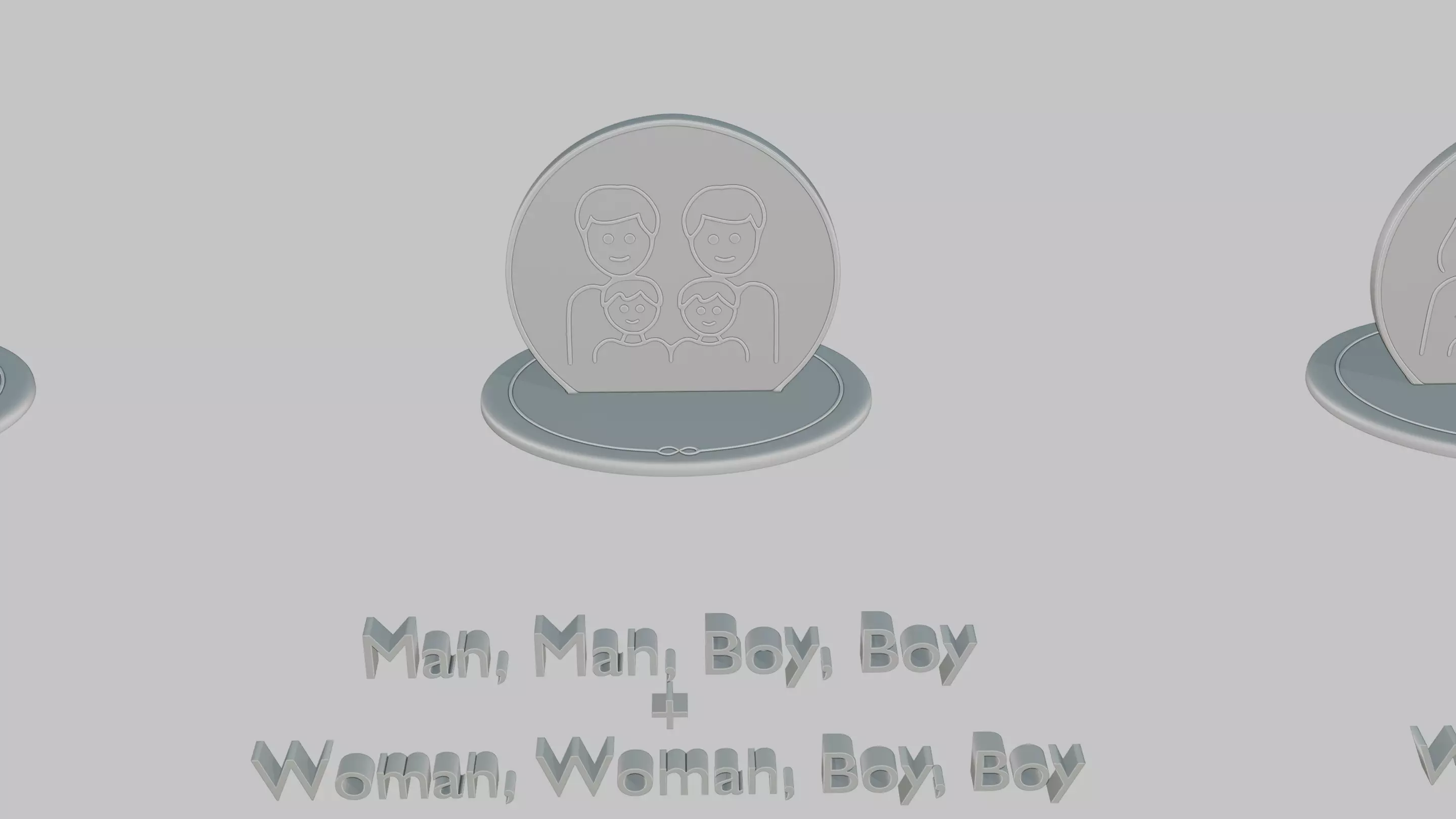 Mothers and Fathers Day Full Pack Emoji Statues 3D print model_80