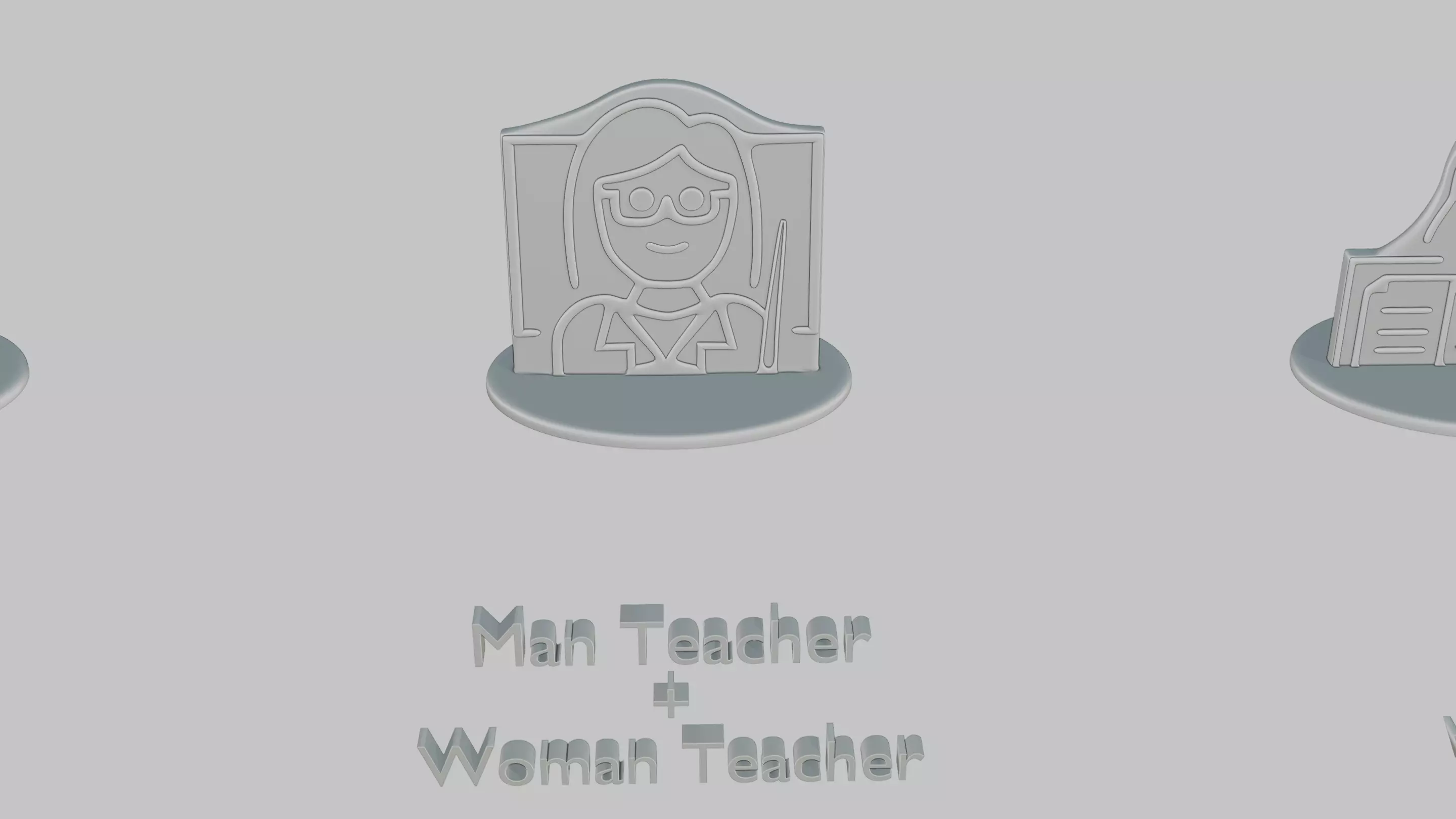 Mothers and Fathers Day Full Pack Emoji Statues 3D print model_8