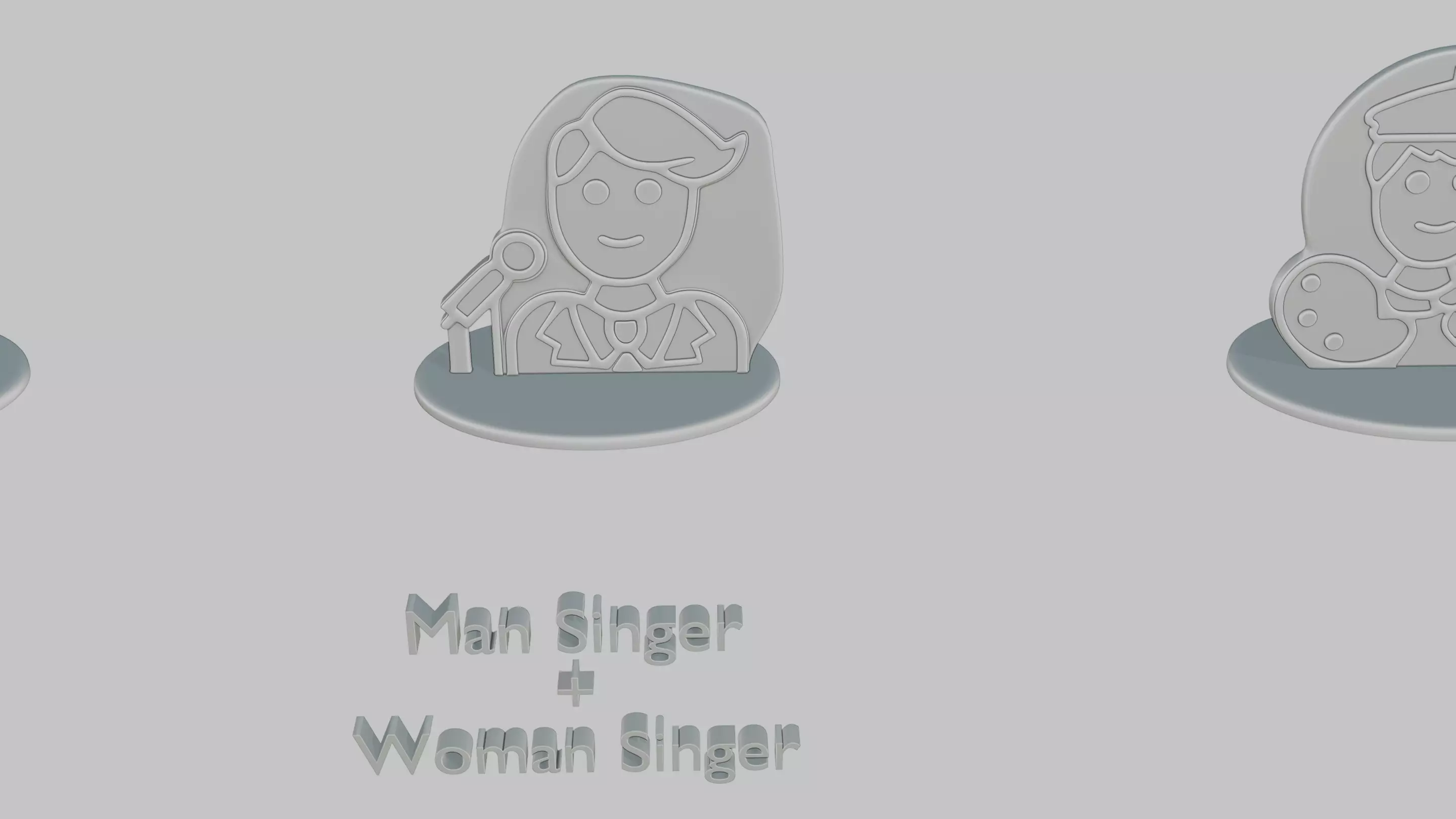 Mothers and Fathers Day Full Pack Emoji Statues 3D print model_17