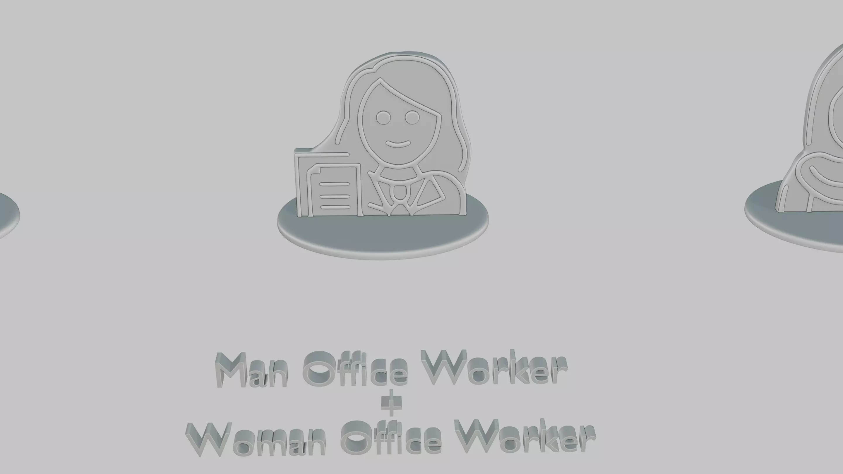 Mothers and Fathers Day Full Pack Emoji Statues 3D print model_10