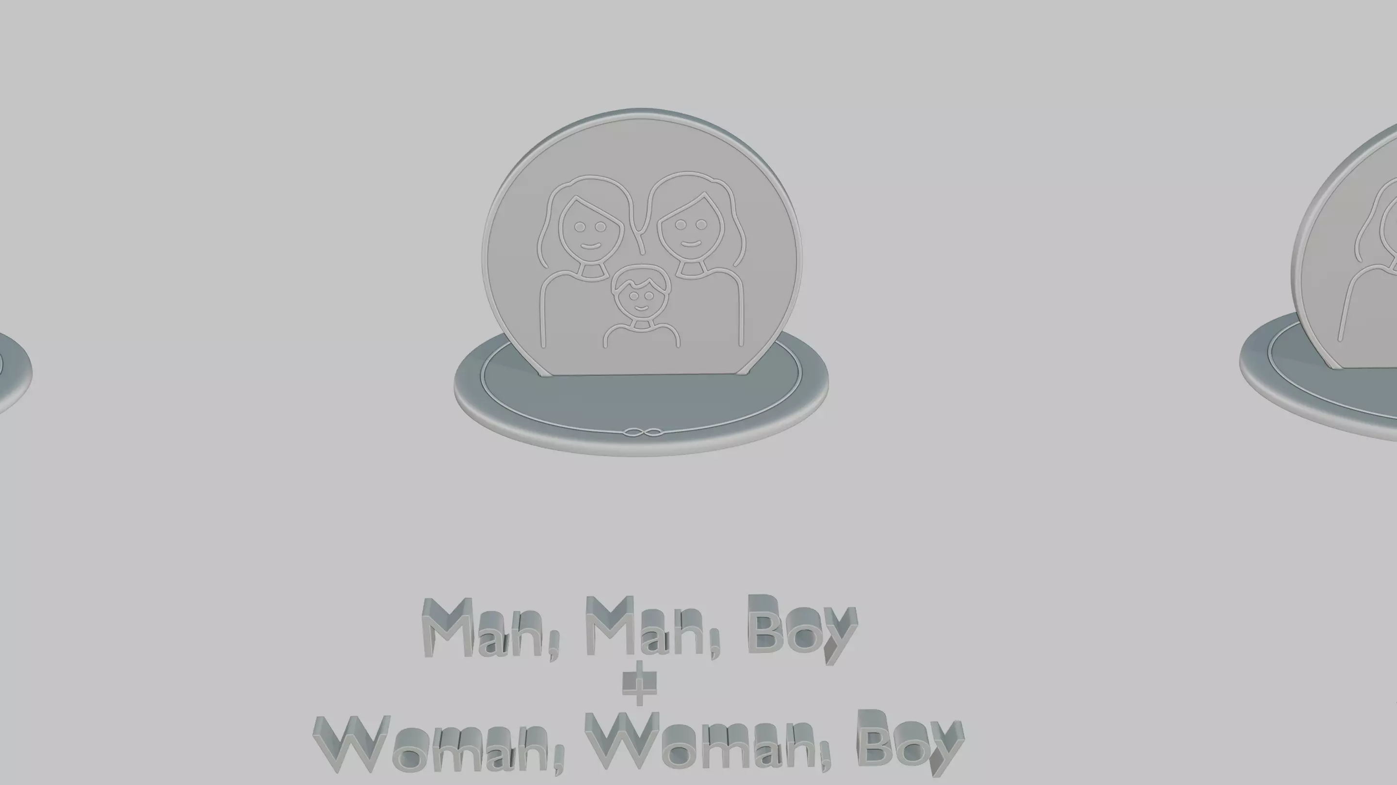 Mothers and Fathers Day Full Pack Emoji Statues 3D print model_74