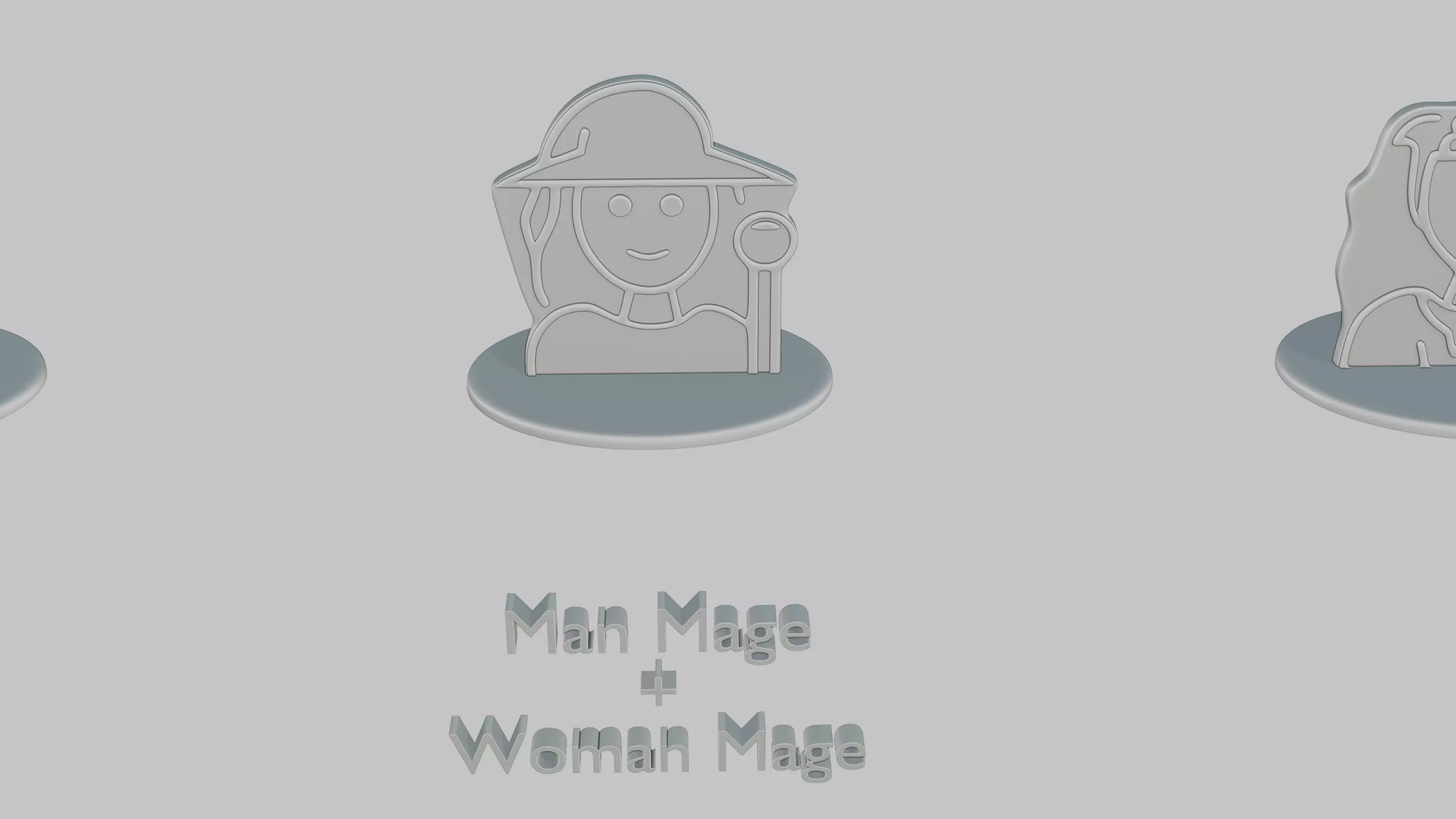 Mothers and Fathers Day Full Pack Emoji Statues 3D print model_38