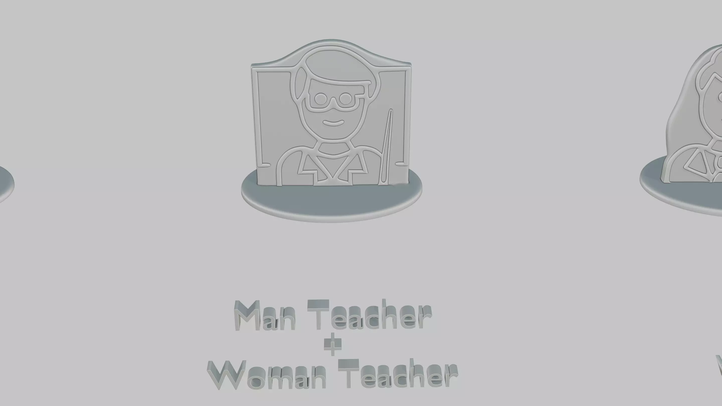 Mothers and Fathers Day Full Pack Emoji Statues 3D print model_7