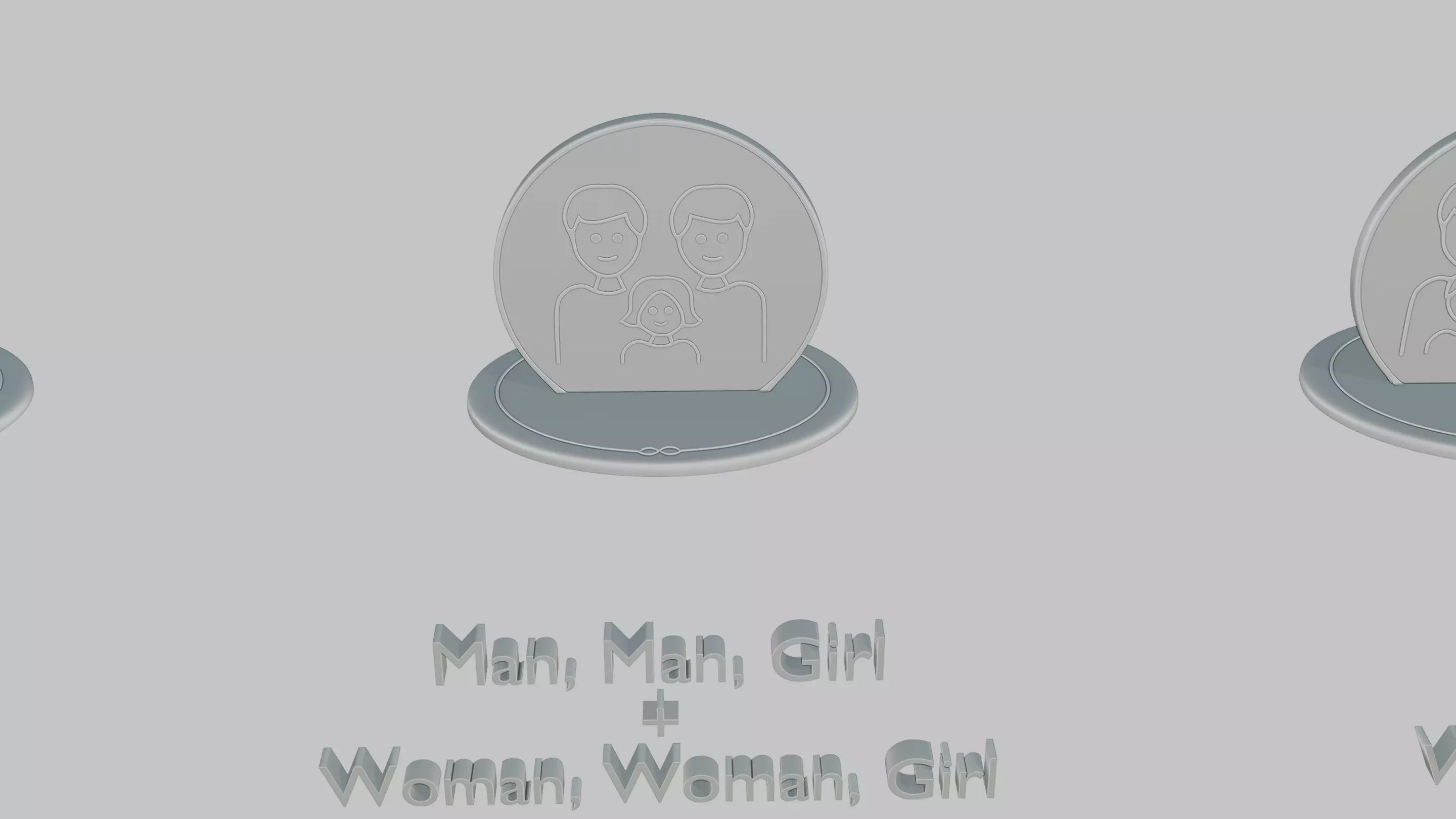 Mothers and Fathers Day Full Pack Emoji Statues 3D print model_75