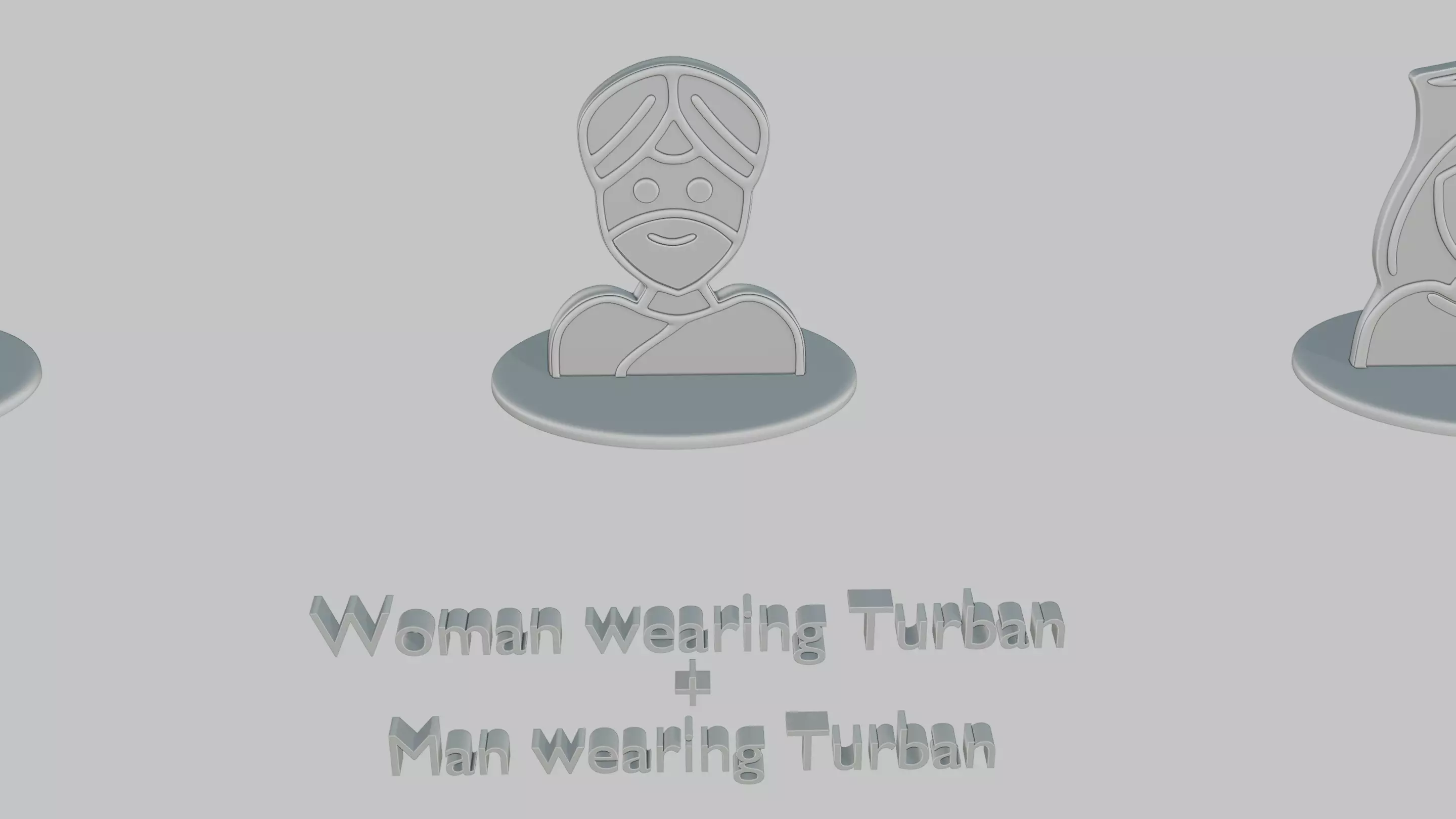 Mothers and Fathers Day Full Pack Emoji Statues 3D print model_4