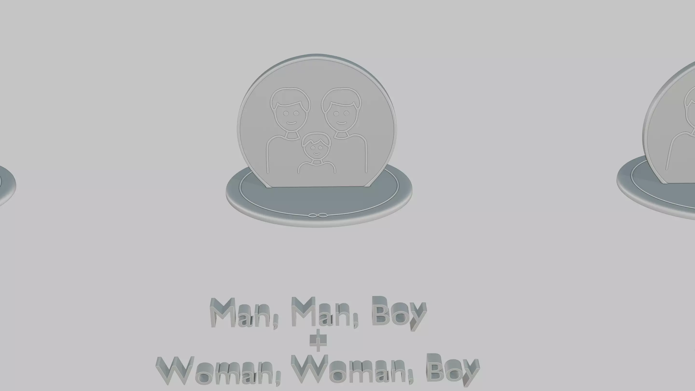 Mothers and Fathers Day Full Pack Emoji Statues 3D print model_73