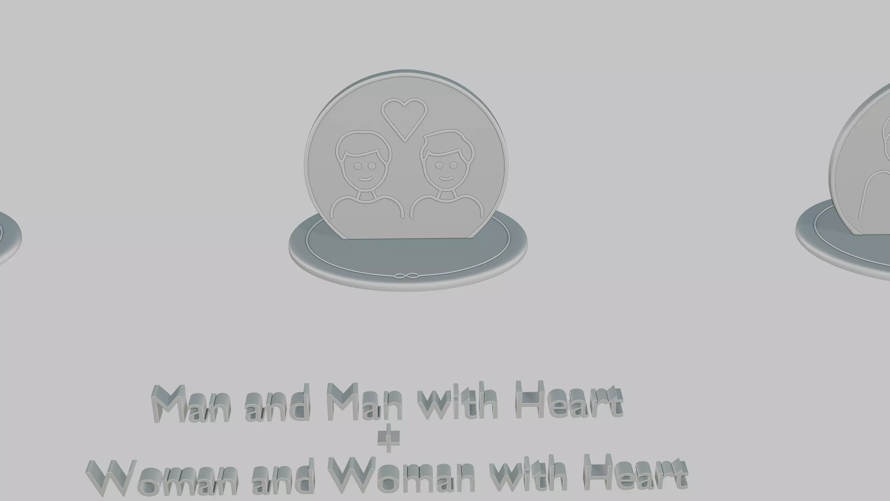 Mothers and Fathers Day Full Pack Emoji Statues 3D print model_61