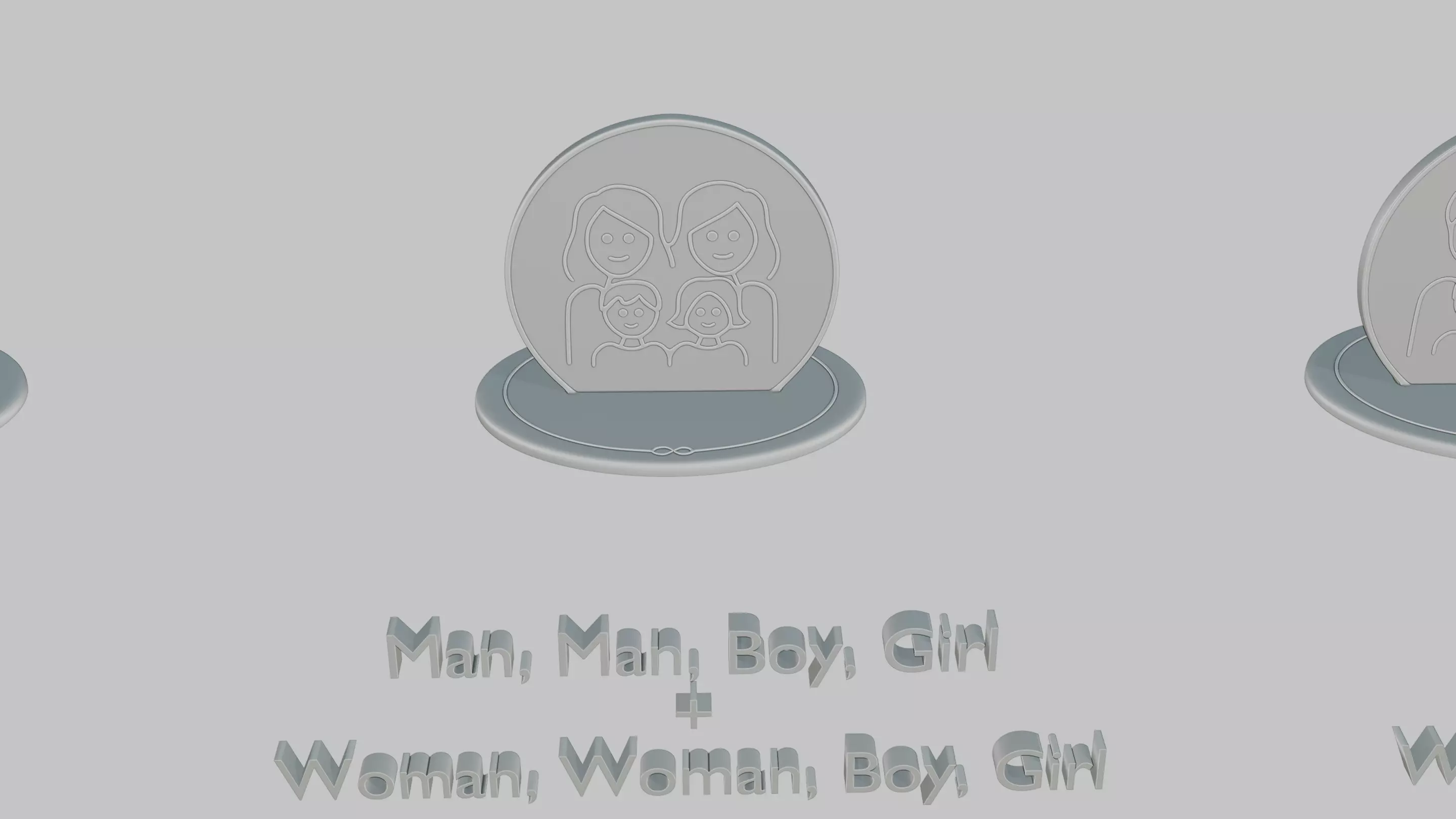 Mothers and Fathers Day Full Pack Emoji Statues 3D print model_78