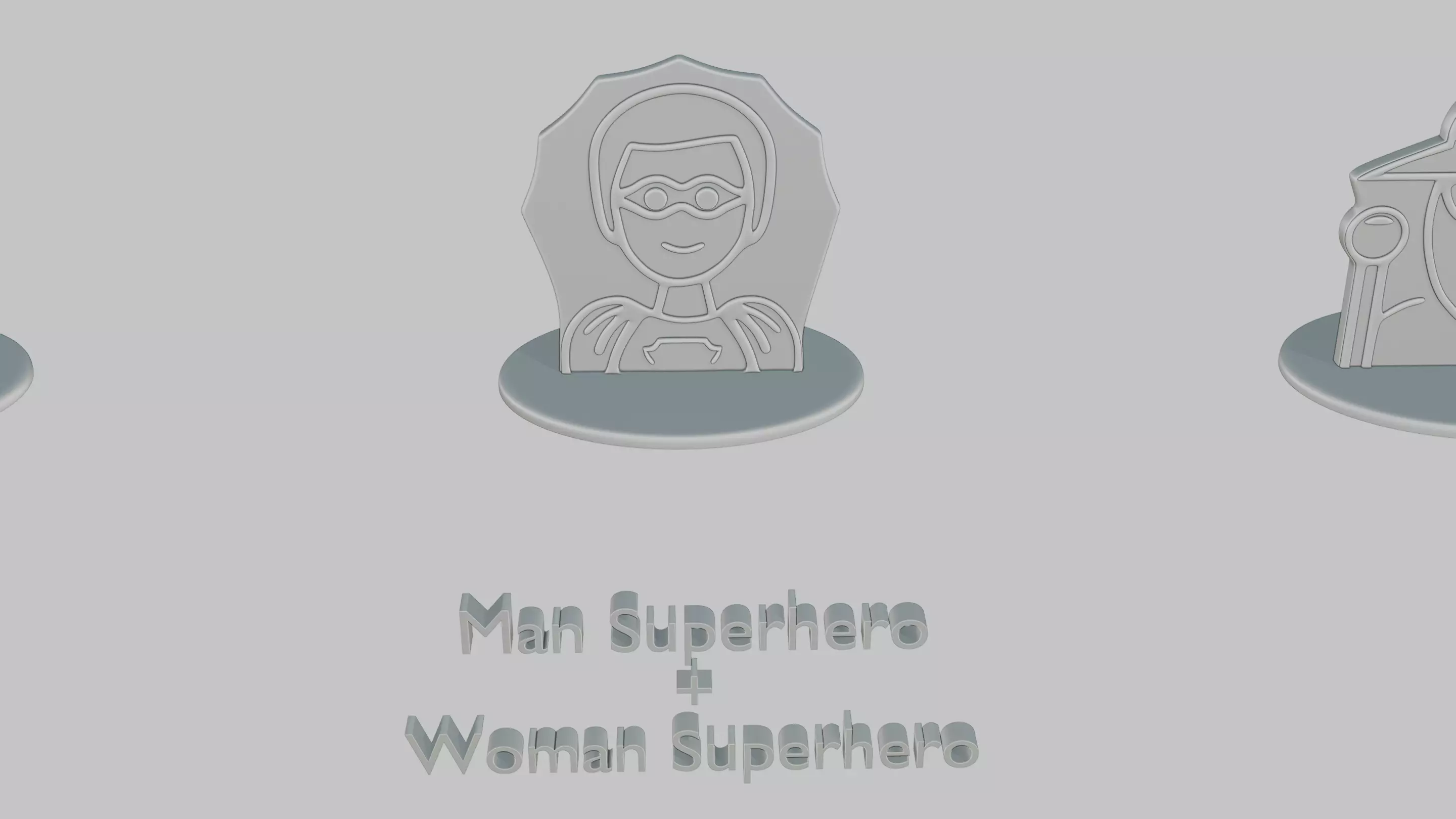 Mothers and Fathers Day Full Pack Emoji Statues 3D print model_35