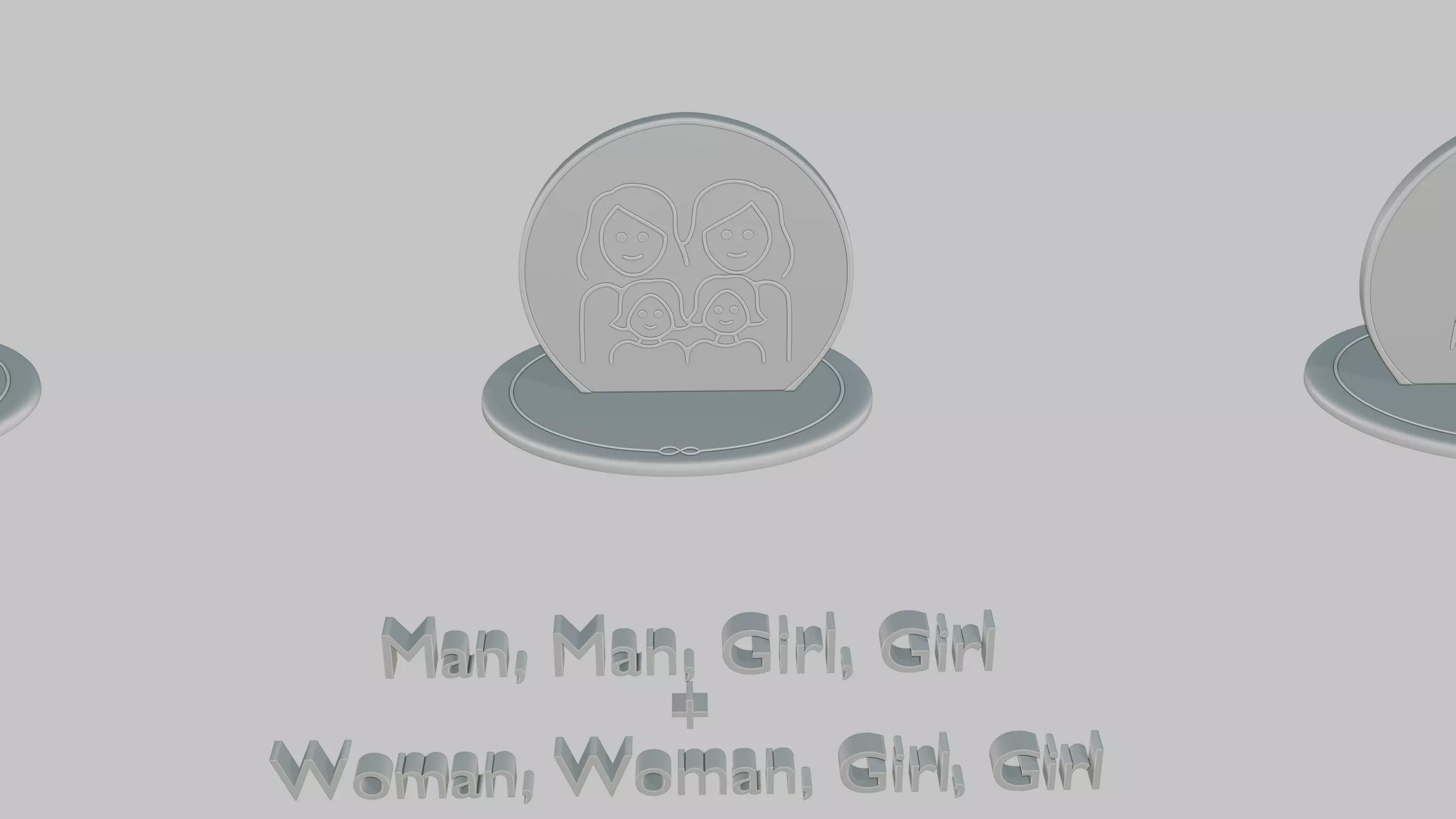 Mothers and Fathers Day Full Pack Emoji Statues 3D print model_82