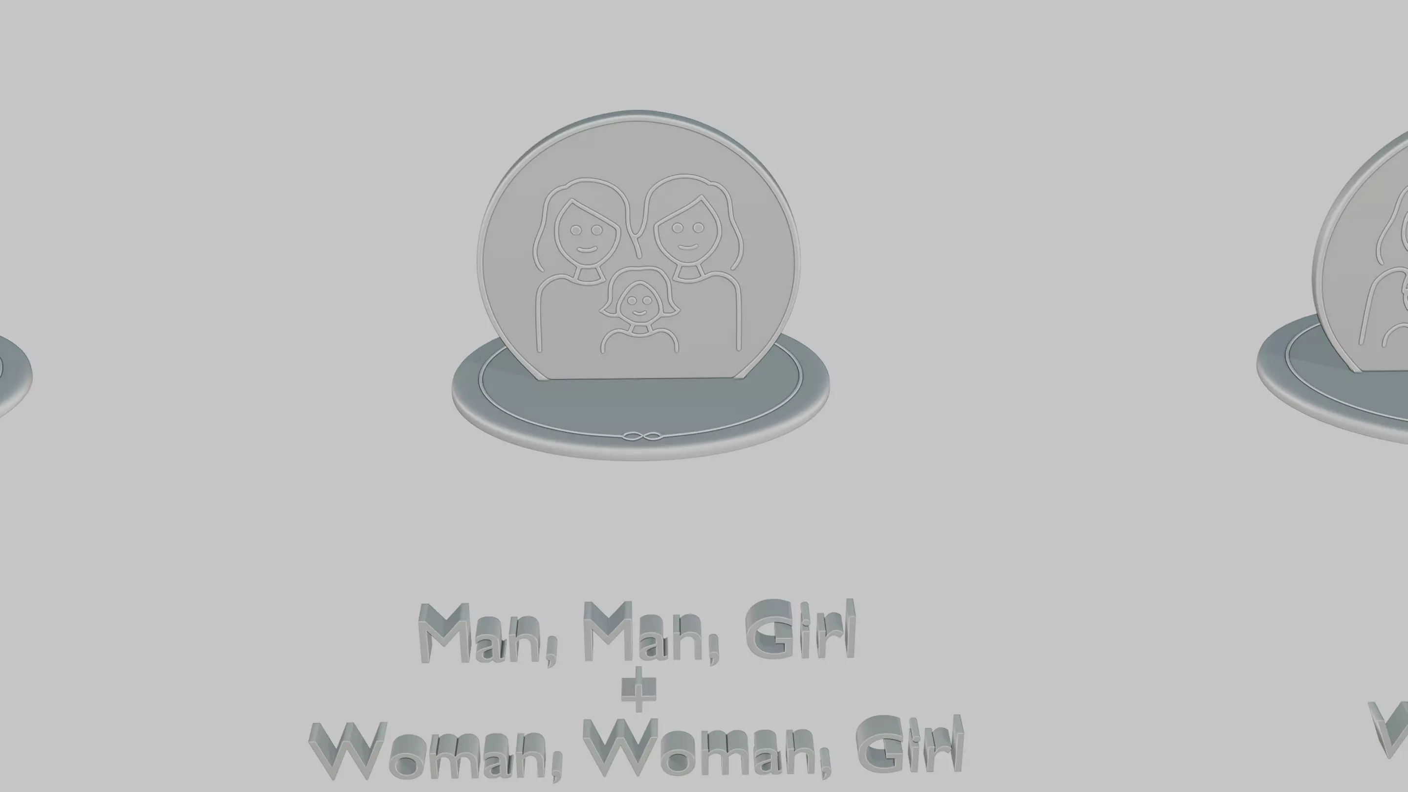 Mothers and Fathers Day Full Pack Emoji Statues 3D print model_76