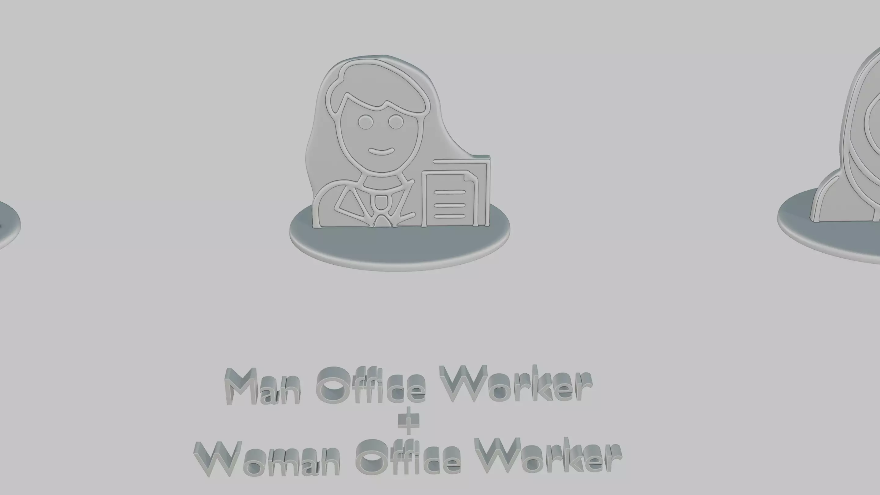 Mothers and Fathers Day Full Pack Emoji Statues 3D print model_9