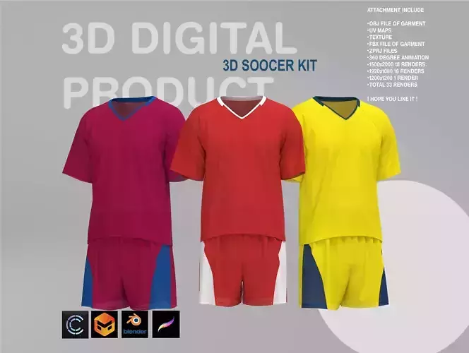 3D Soccer Kit