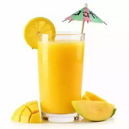 Tropical Mango Fruit Juice Glass 3D Model Low-poly 3D model