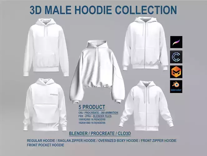 Male Hoodie Collection