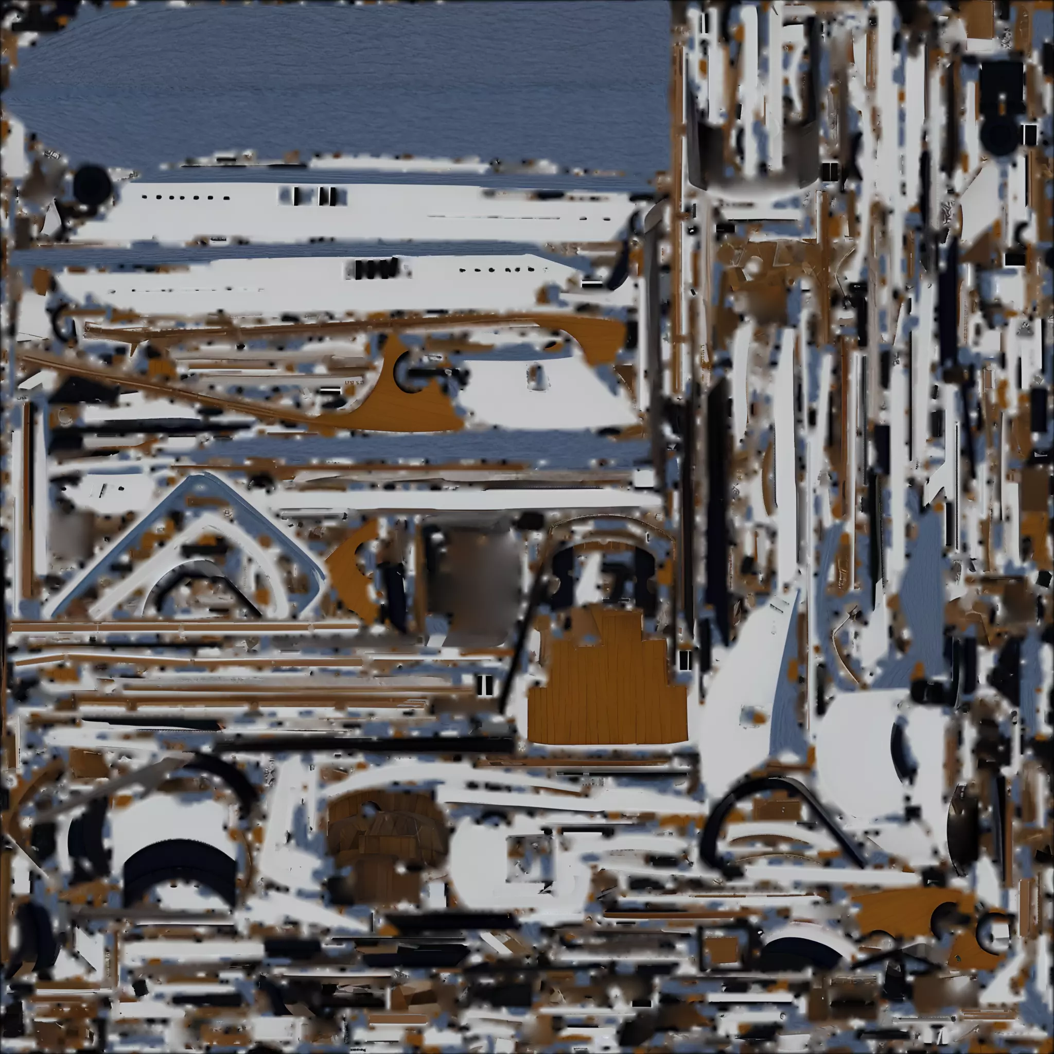 Super Yacht Luxury Vessel 3D Model Low-poly 3D model_1