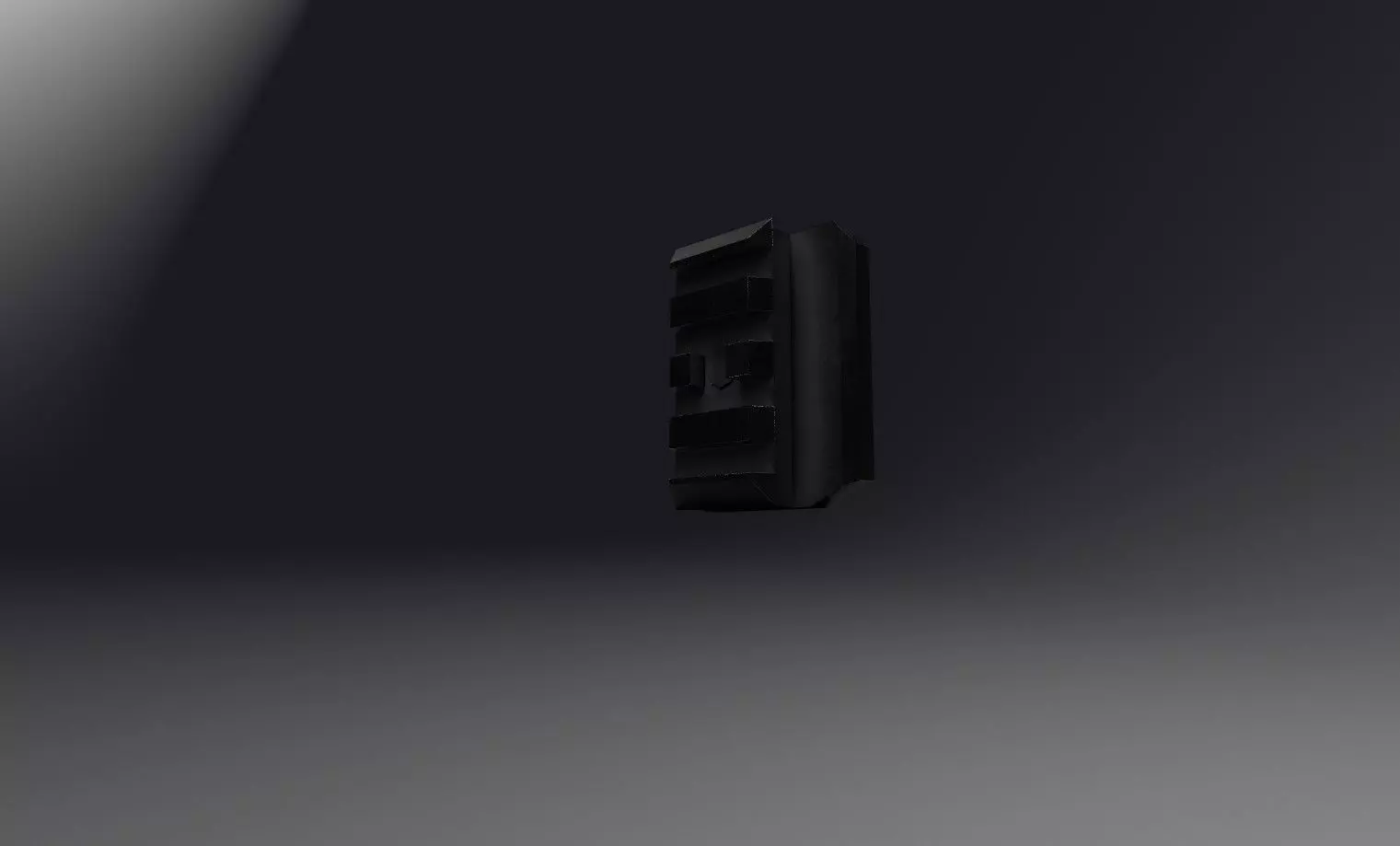 AK 1913 Rear Stock Adapter Low-poly 3D model_1