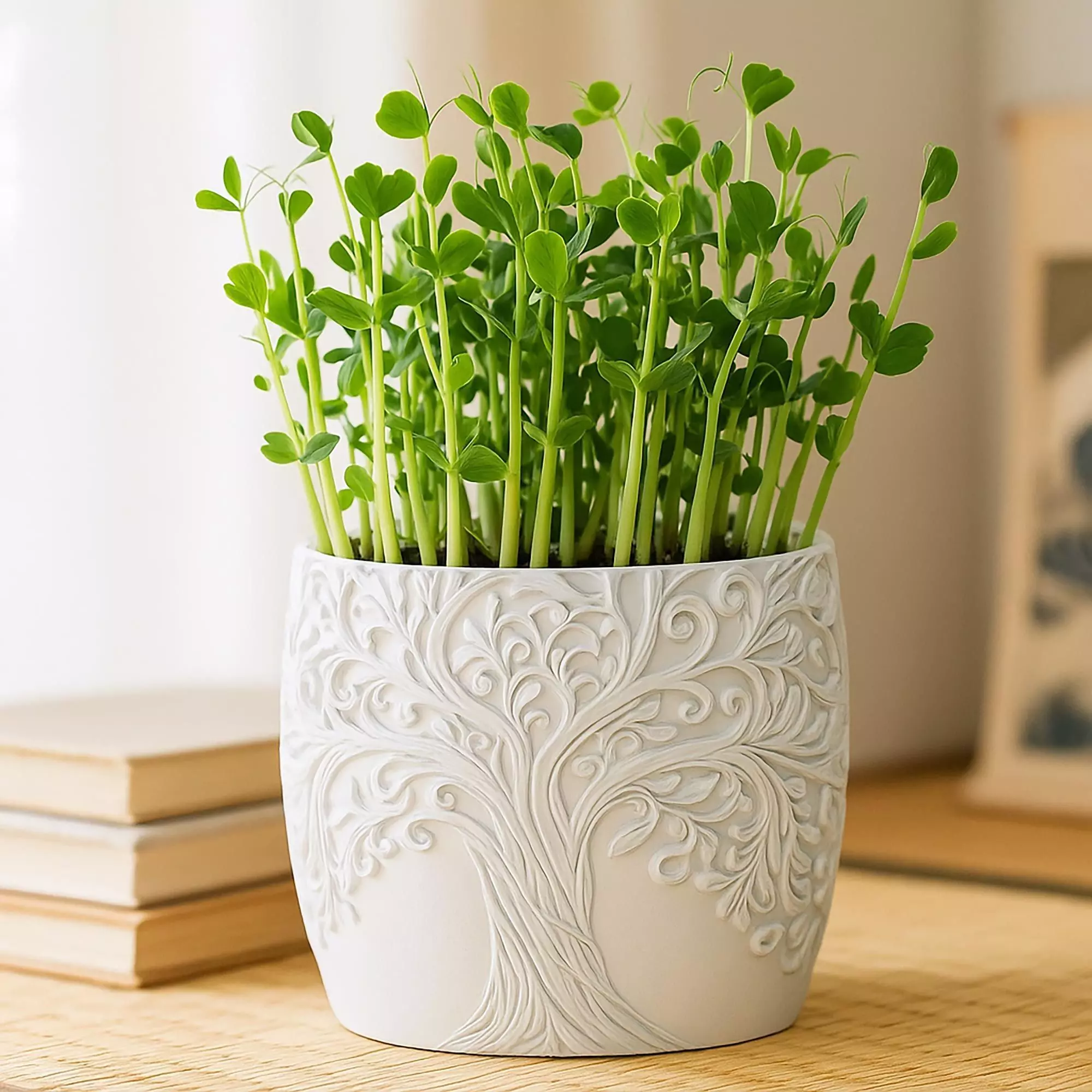 ree of Life Plant Pot with Drainage No Supports 3D print model