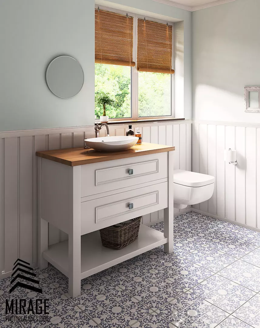 Bathroom Furniture dorado 3D model