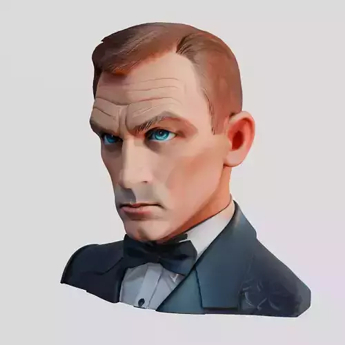 James Bond 3D print model