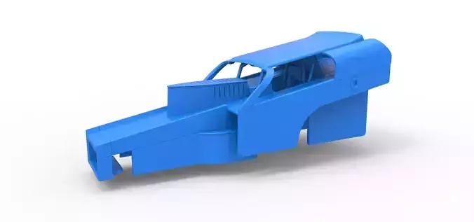 Shell of Vintage Dirt Modified stock car Version 2 Scale 1 to 25