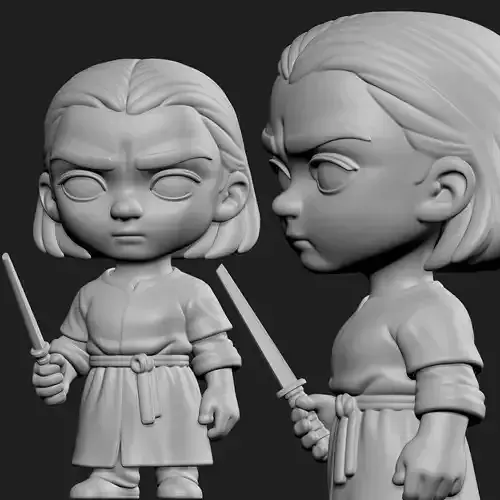 Arya Stark  Chibi Style Figure 3D print model