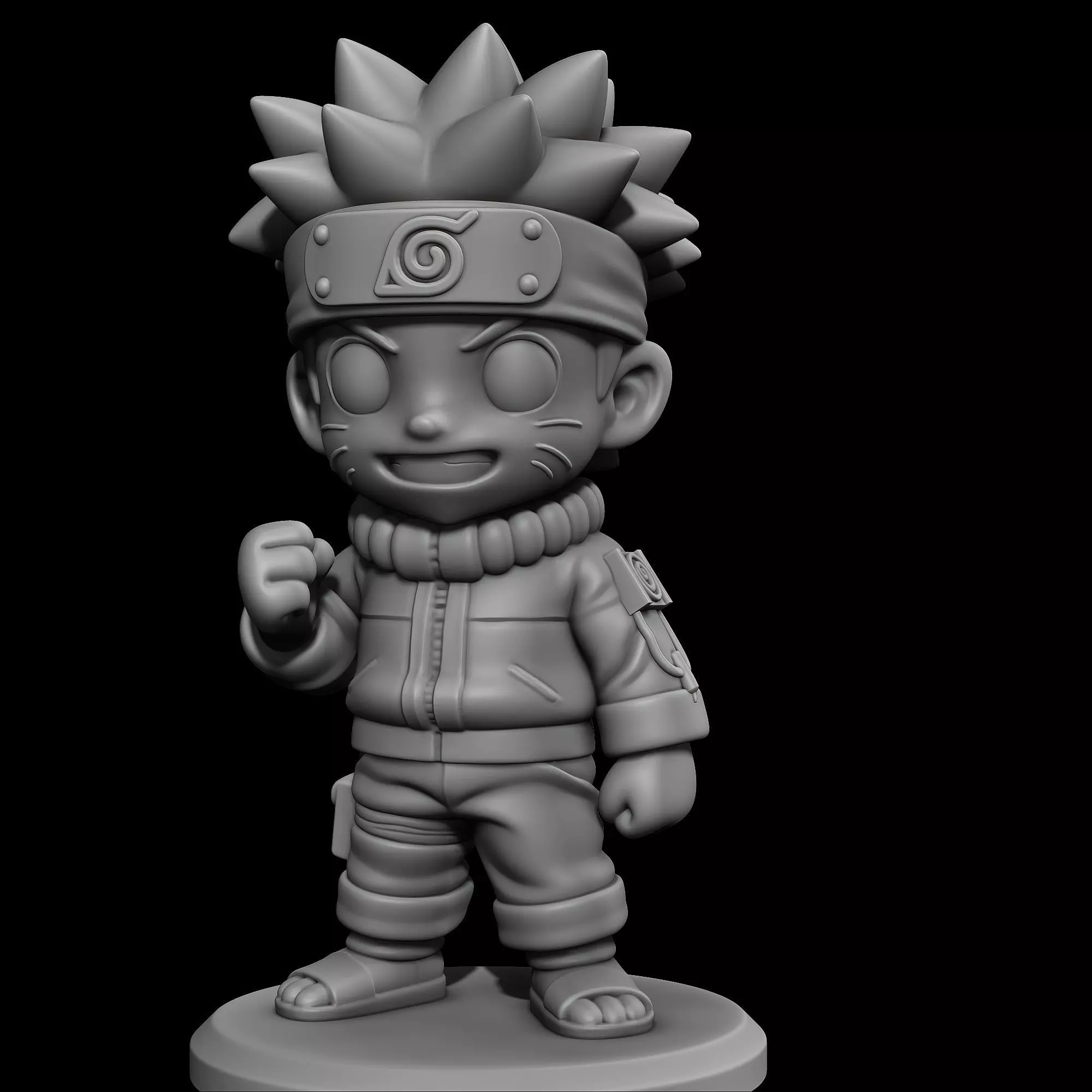 Naruto Chibi 3D print model_3