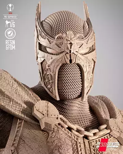 B3DSERK Medieval Spawn Sculpture 3D print model 5