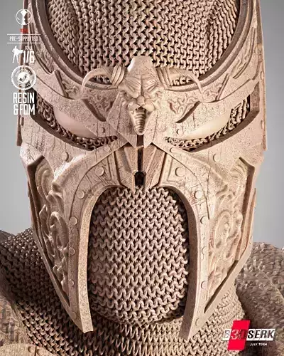 B3DSERK Medieval Spawn Sculpture 3D print model 6