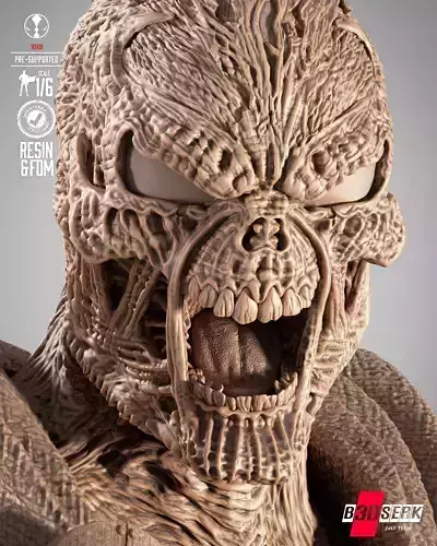 B3DSERK Medieval Spawn Sculpture 3D print model 7
