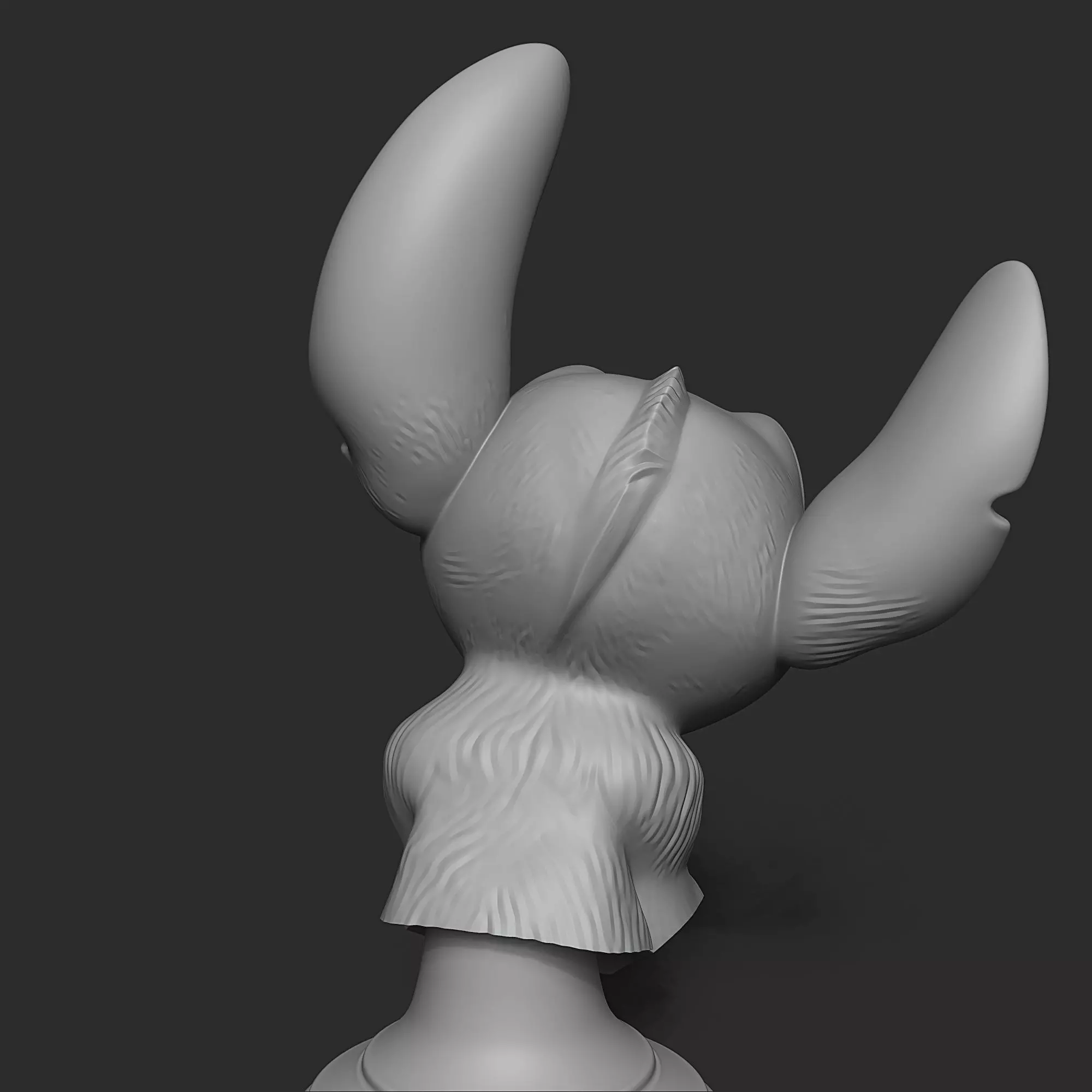 Stitch Crazy Bust 3D print model_9