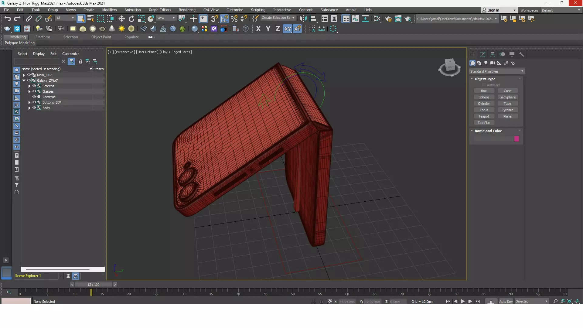Samsung Galaxy Z Flip 7 Jetblack 3D model_11