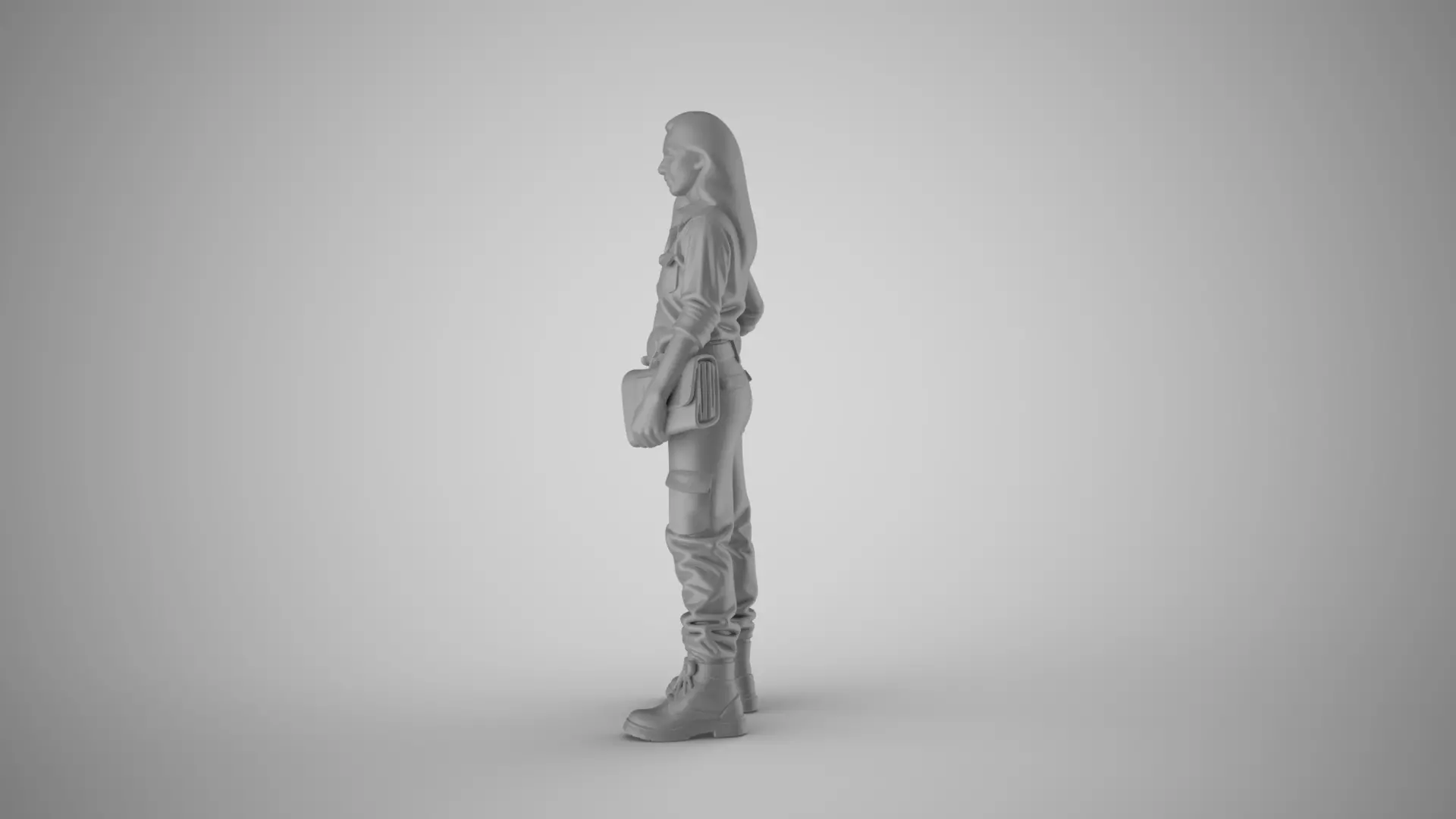Civil Engineer Woman 3D print model_6