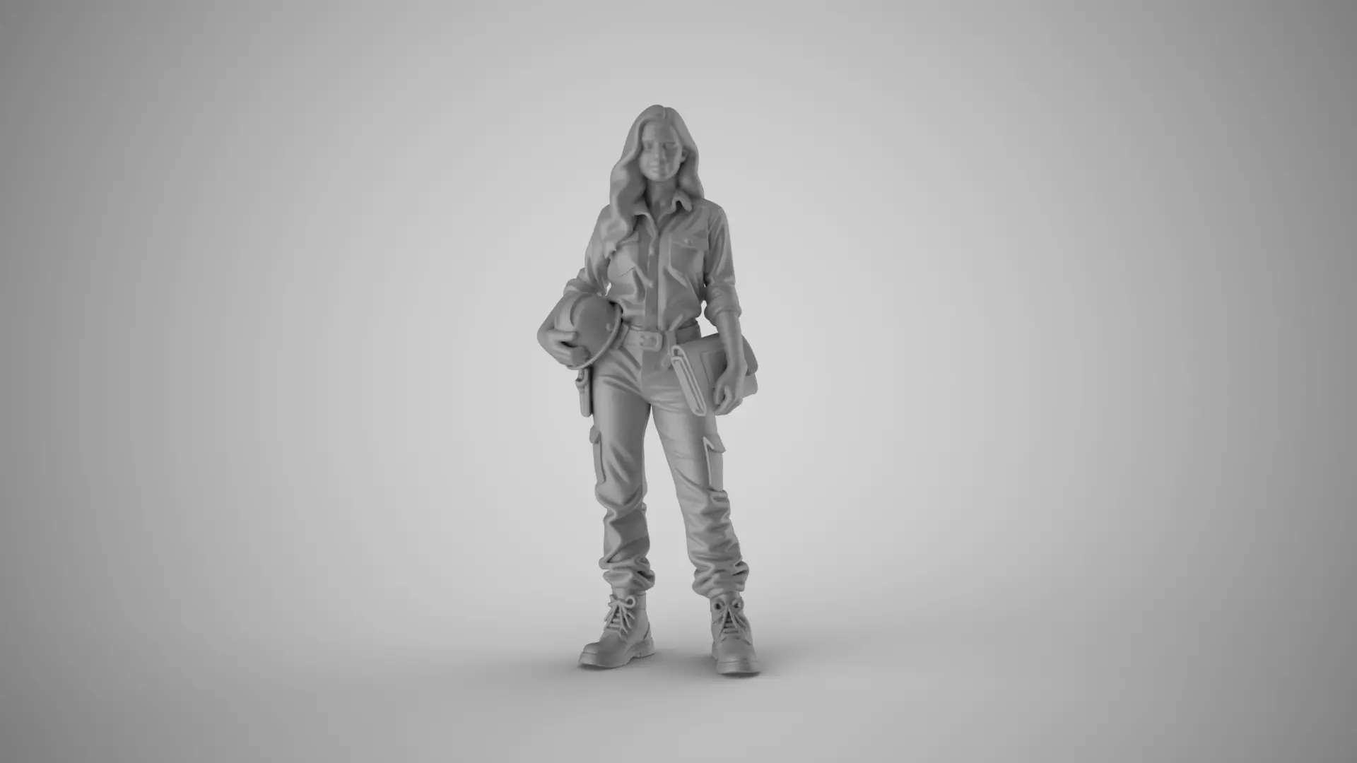 Civil Engineer Woman 3D print model_0
