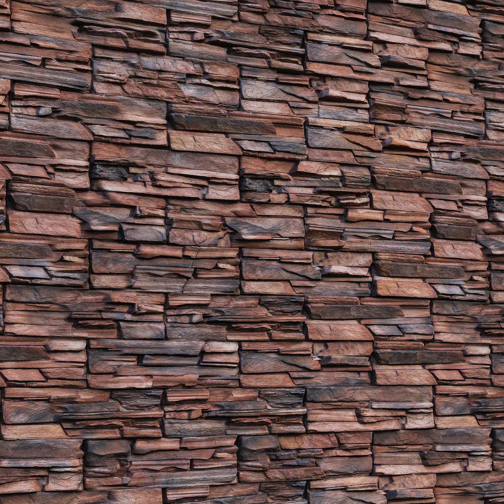 Decorative stone for facades 3D model