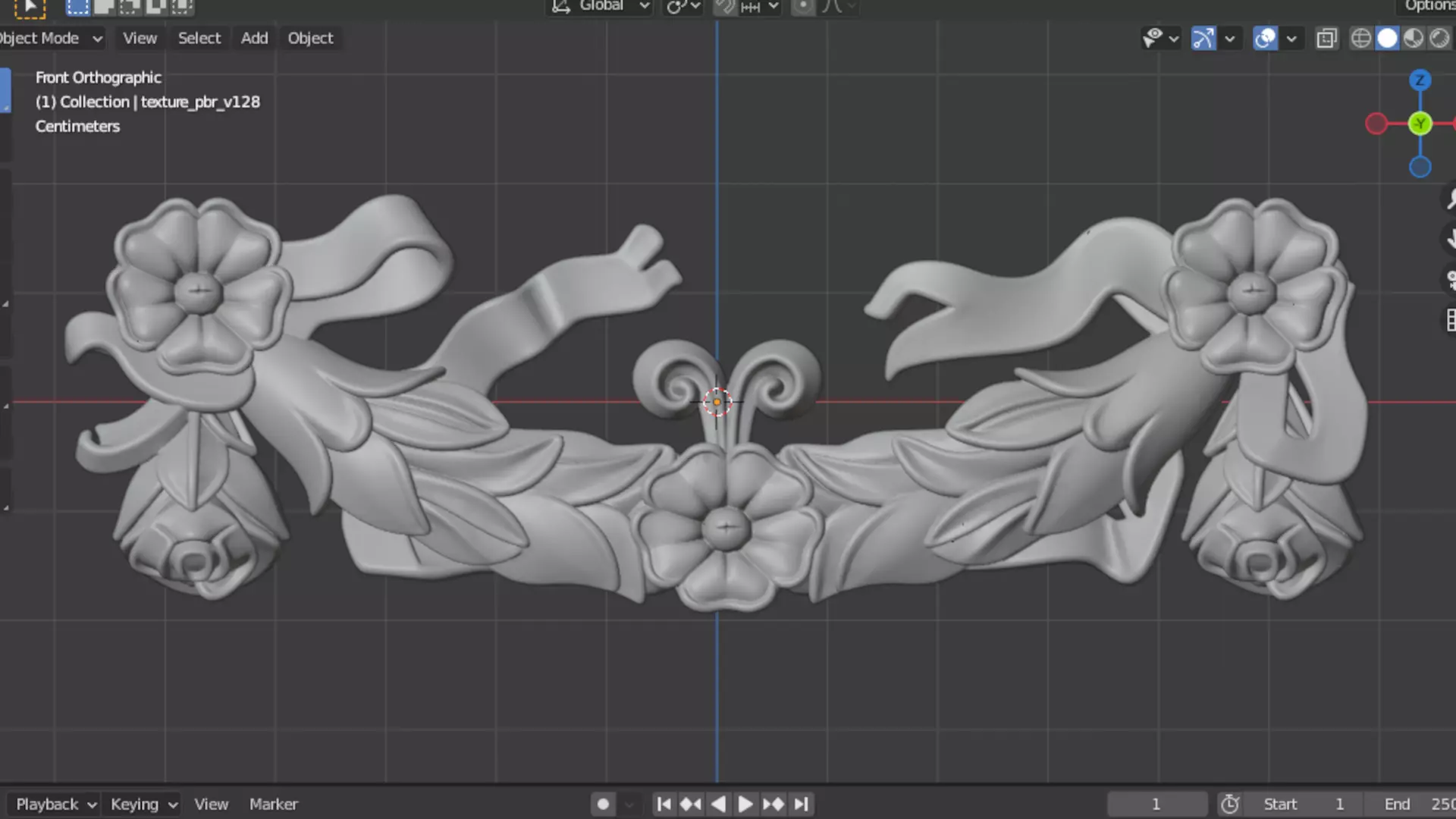 classic decorative swag onlay cnc 3d printing stl 02 3D print model_6