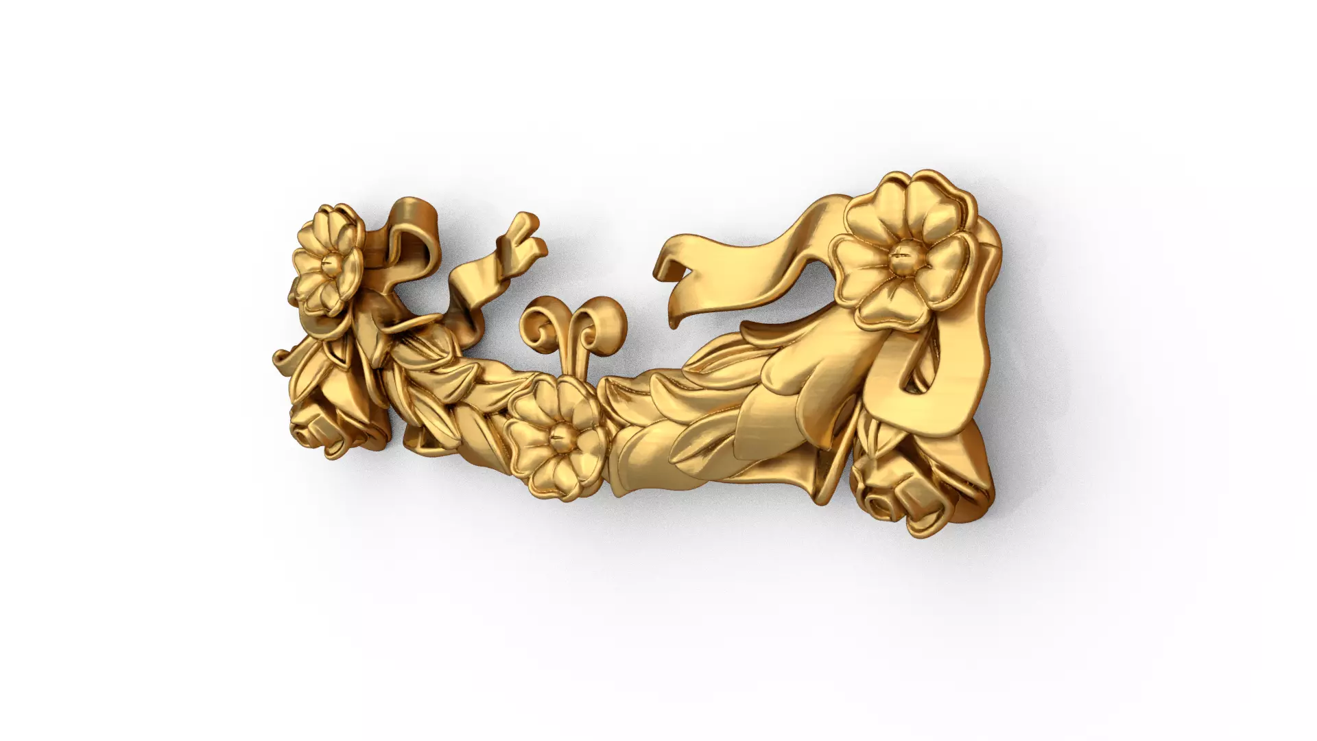 classic decorative swag onlay cnc 3d printing stl 02 3D print model_1