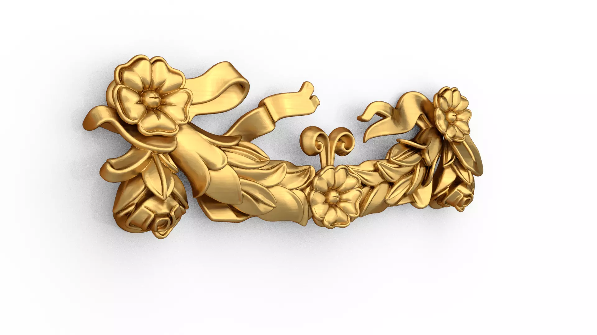 classic decorative swag onlay cnc 3d printing stl 02 3D print model_2