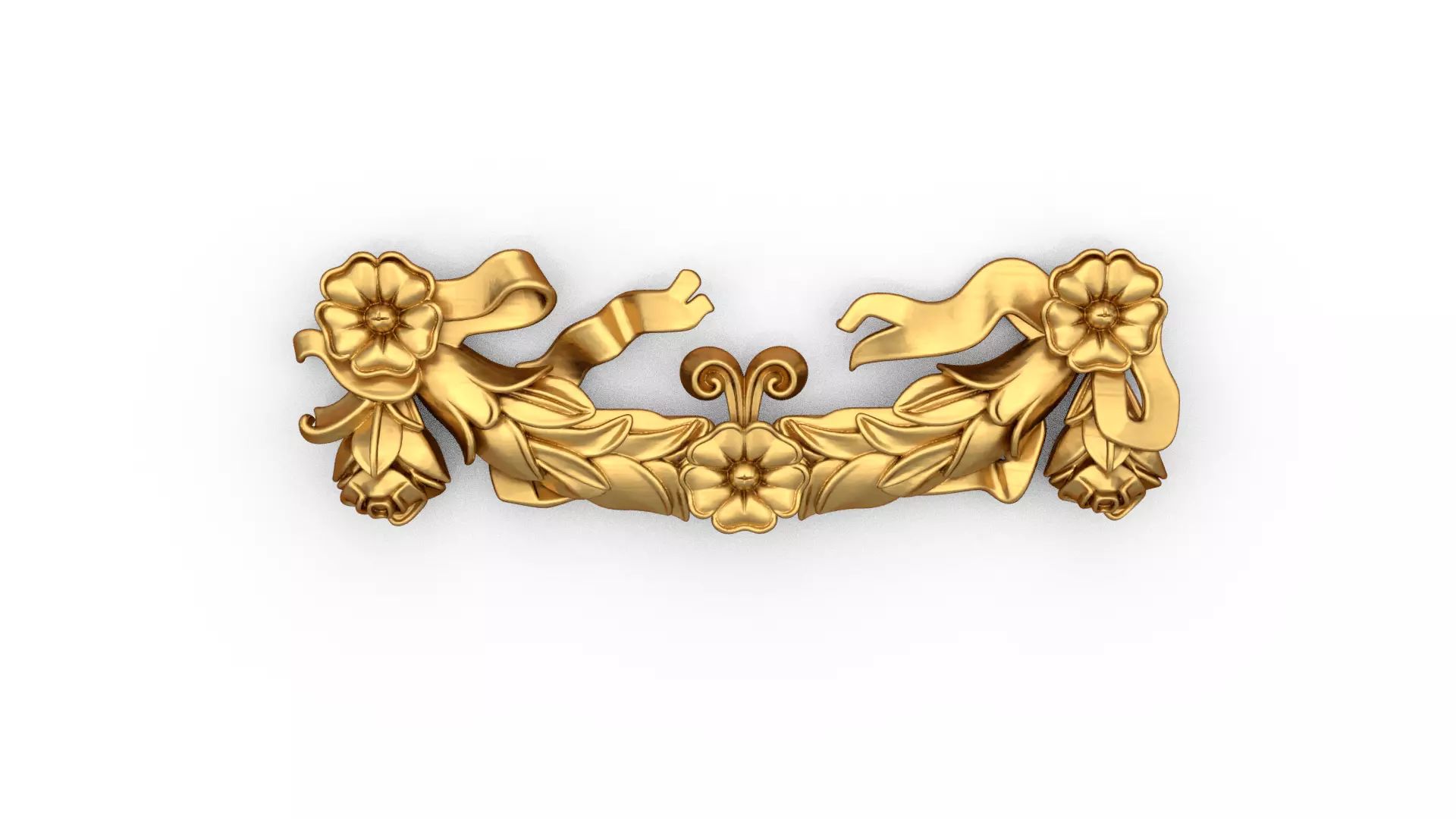 classic decorative swag onlay cnc 3d printing stl 02 3D print model_0