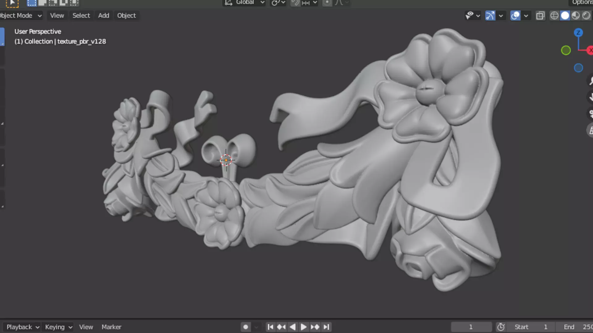 classic decorative swag onlay cnc 3d printing stl 02 3D print model_7