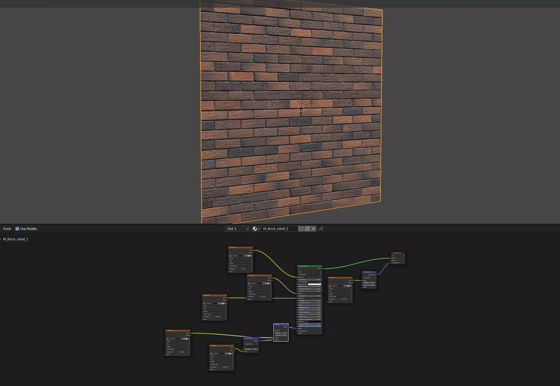 Facing brick 3D model_5
