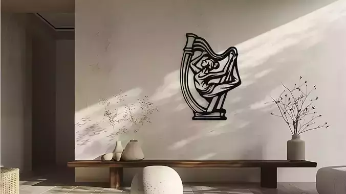 Art Nouveau Graceful Figure Wall Art