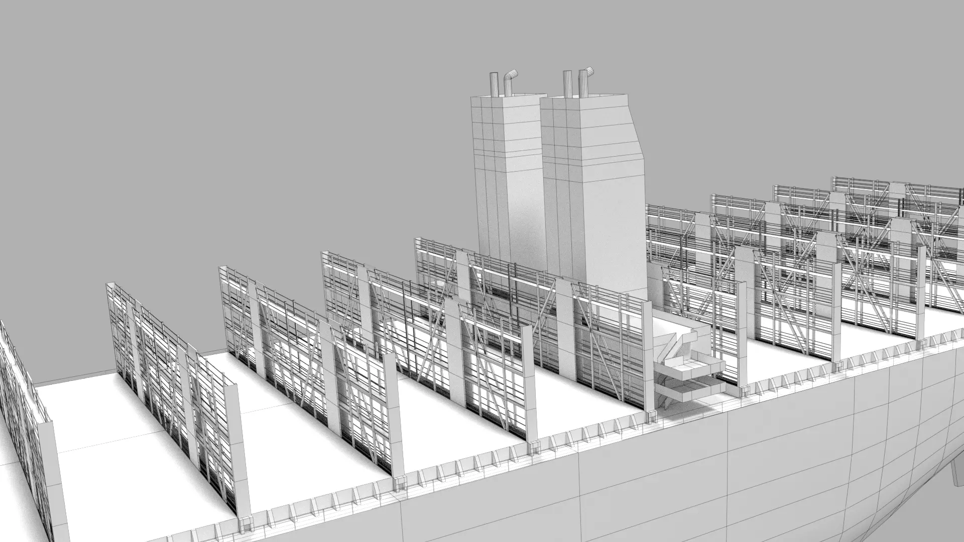Triple E container ship 3D model_10