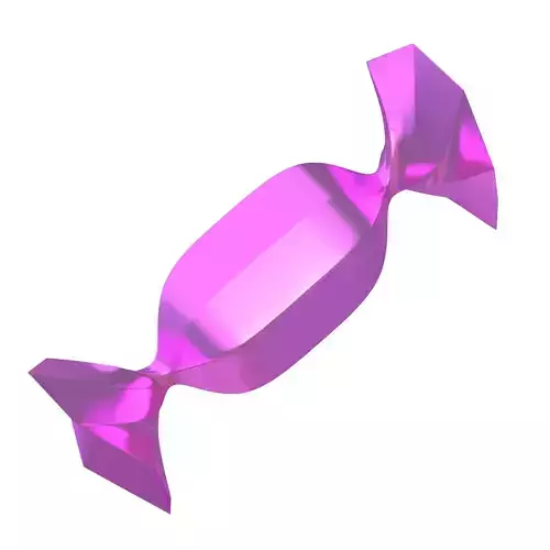 pink Wrapped Candy 3D model