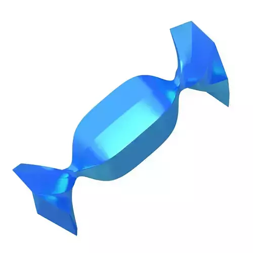 blue Wrapped Candy 3D model