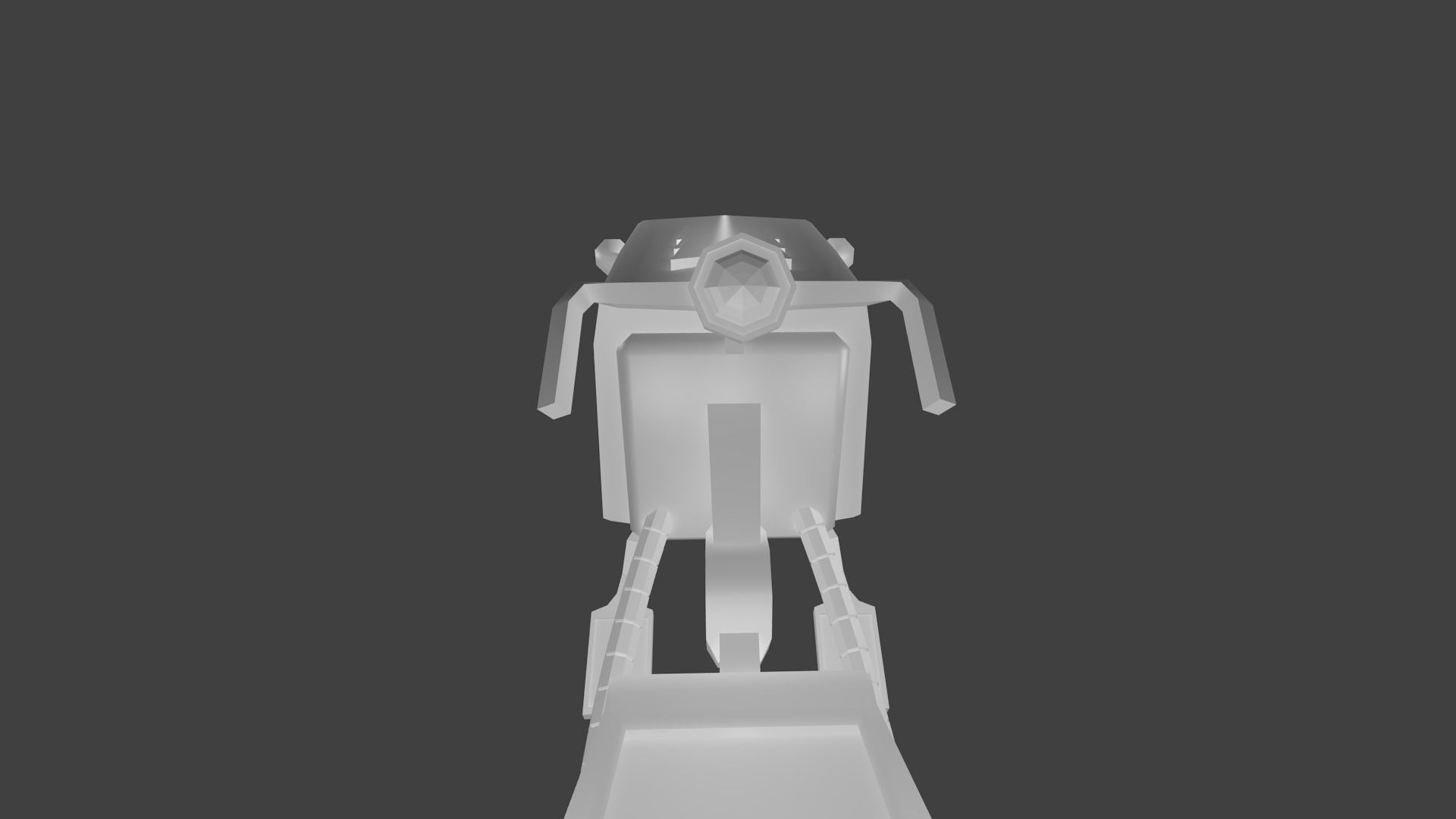 Low Poly Scooter motorcycle with air conditioning unit Free low-poly 3D model_3