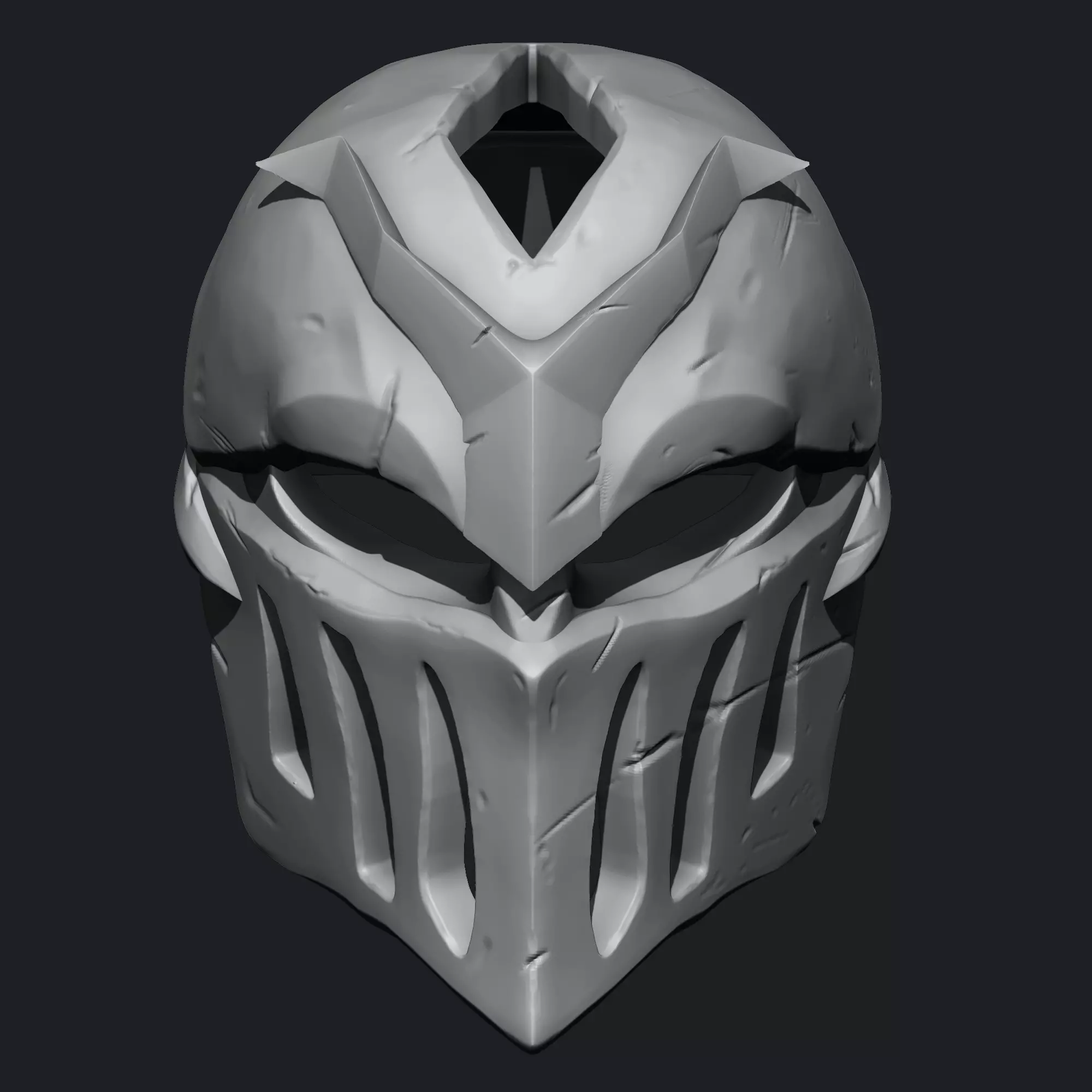 Zed Mask League Of Legend 3D File STL 3D print model_2